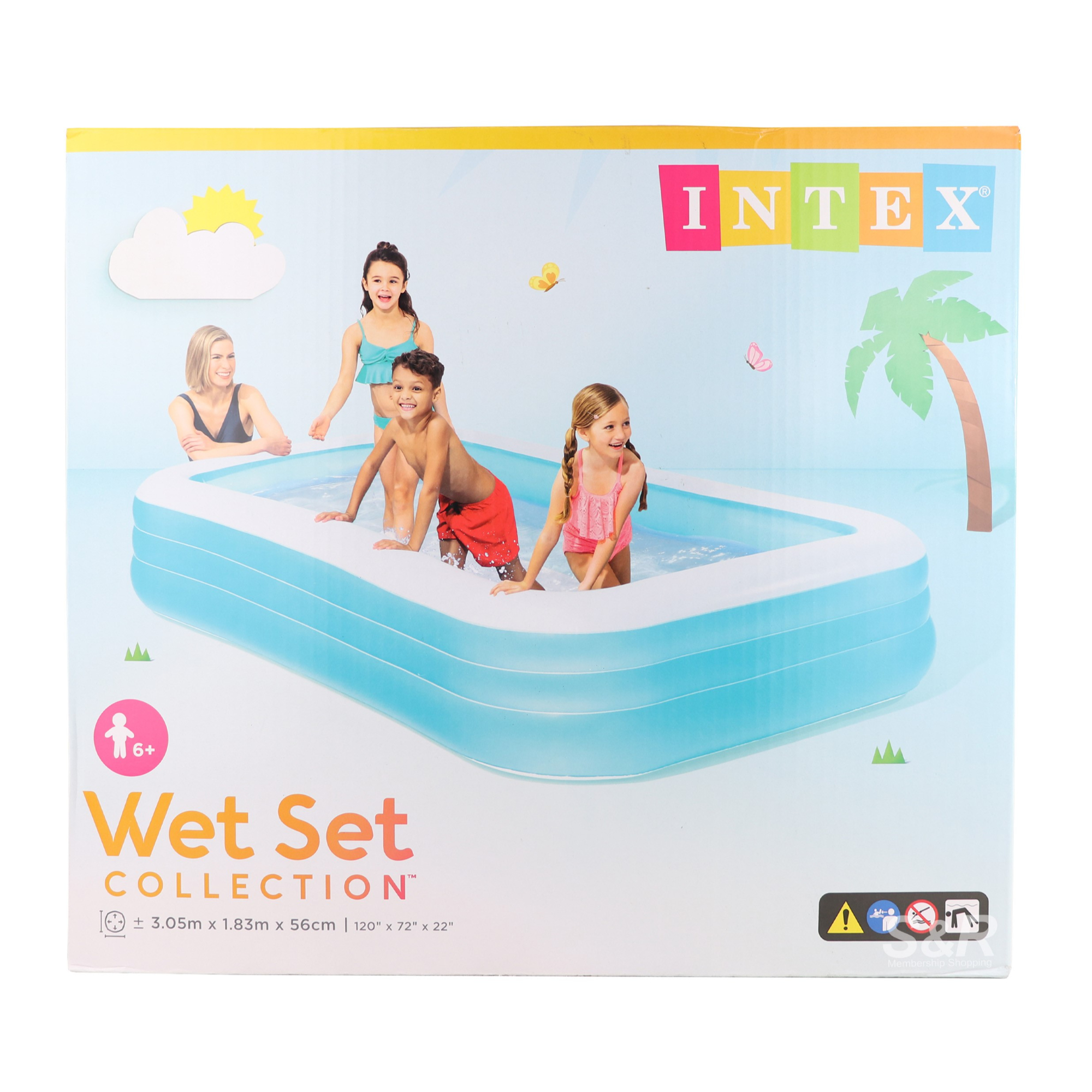 Intex Swim Center Inflatable Family Pool 1pc Intex Swim Center Inflatable Family Pool 1pc